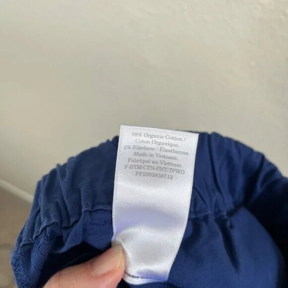 Everlane Womens The Easy Pant Pull On Stretch Waist Blue Organic Cotton 10 - Picture 7 of 7